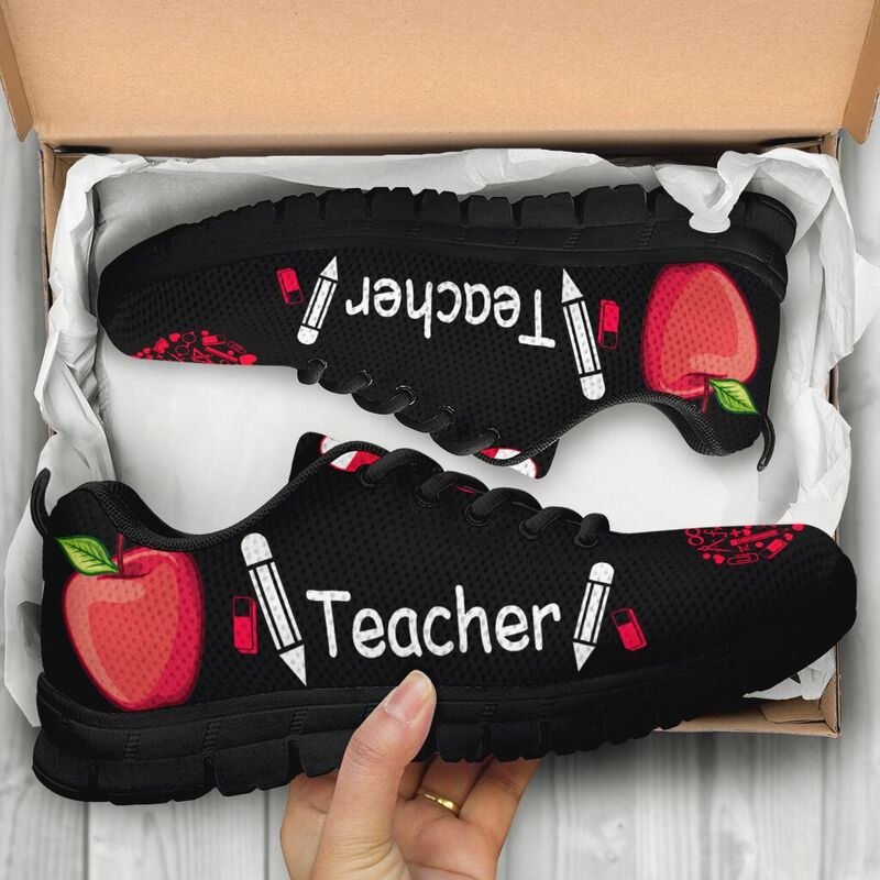 Teacher Heart Icon Shoes Sneakers, Running Shoes, Shoes For Women, Shoes For Men, Custom Sh- Love Sneakers