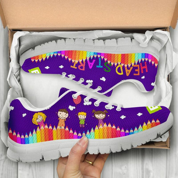 Head Start Abc- Purple Sneakers, Runni- Love Sneakers