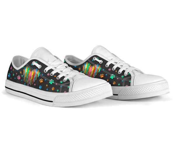Dog Mom Colorful Dripping - Low Top Shoe - Love Love Top Shoes