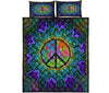 Hippie - Peace - Quilt Bed Set 24 - Love Quilt Bedding Set