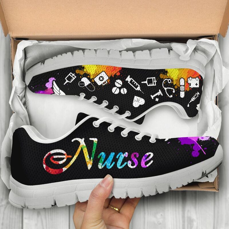 Nurse Art Icon Shoes Sneakers, Running Shoes, Shoes For Women, Shoes For Men, Custom Shoes,- Love Sneakers