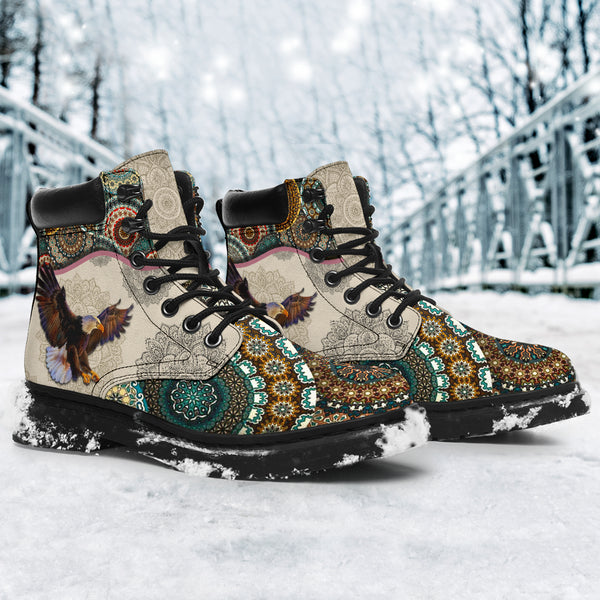 Bald Eagle - Vintage Mandala Asbook Kd - Love All Season Boots