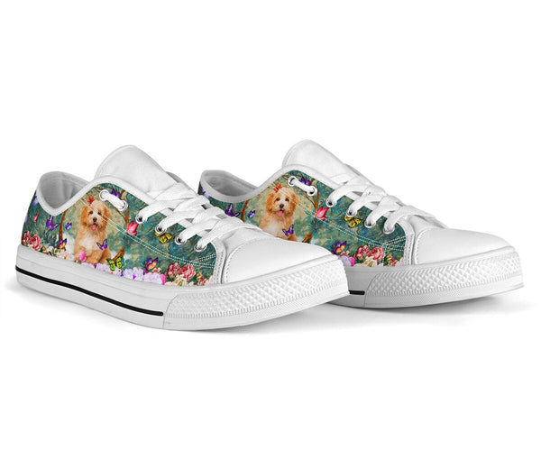 Shih Tzu Garden Color - Low Top Shoe - Love Low Top Shoes