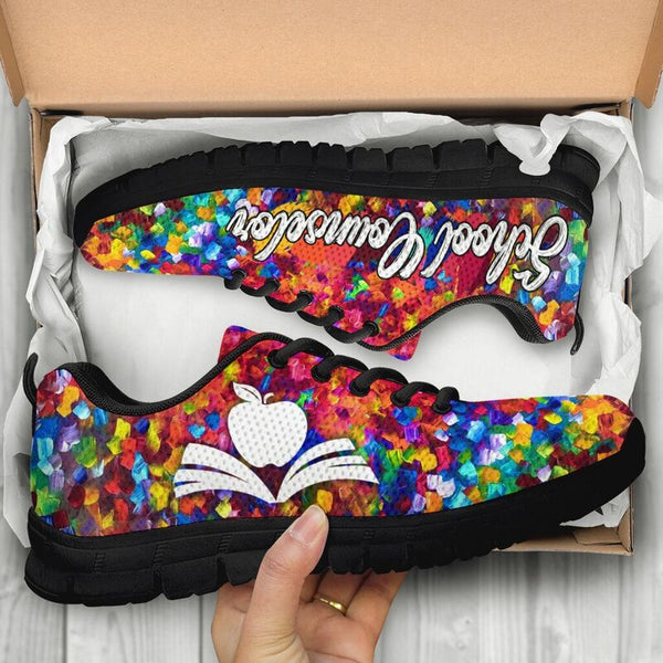 School Counselor Paint Art Sneakers, Runni- Love Sneakers