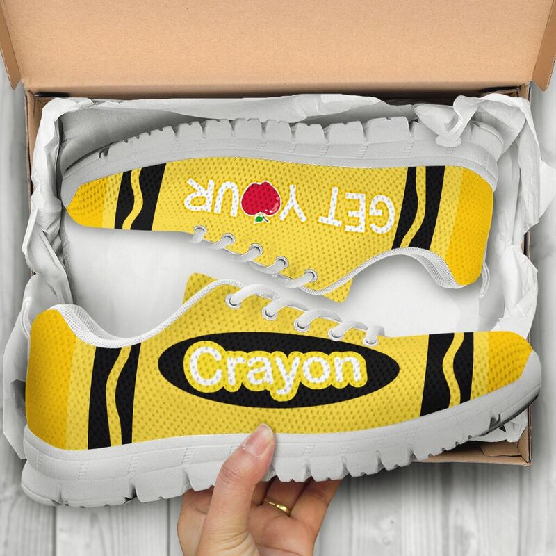 Get Your Crayon Yellow Kd Sneakers, Running Shoes, Shoes For Women, Shoes For Men, Custom Sh- Love Sneakers