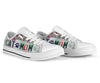 Cat Mom Live Love Meow License Plates Low Top Shoes