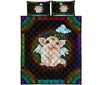 Quilt Bed Set - Pig - Rainbow 3 - Love Quilt Bedding Set