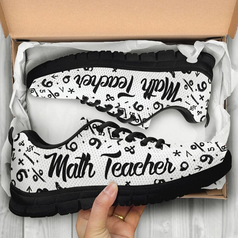 Math Teacher Kd Mk Sneakers, Running Shoes, Shoes For Women, Shoes For Men, Custom Shoes, L- Love Sneakers