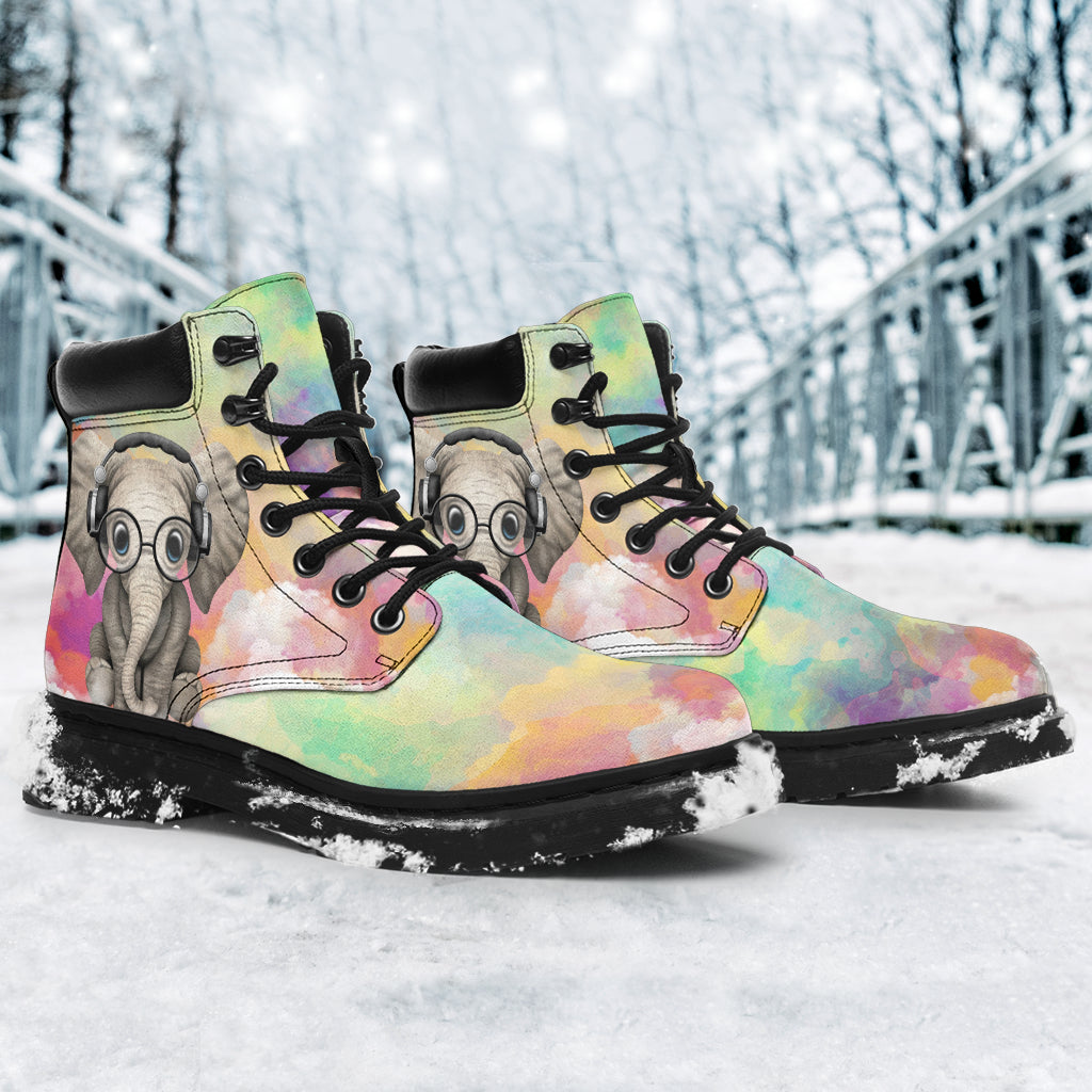 Elephant Sky Watercolor Asboot - Love All Season Boots