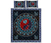 Cat Mandala Ying And Yang Style Quilt Bed Set - Love Quilt Bedding Set