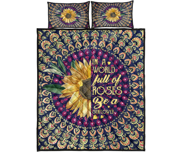 Quilt Bed Set - Hippie - Sunflower 64 - Love Quilt Bedding Set