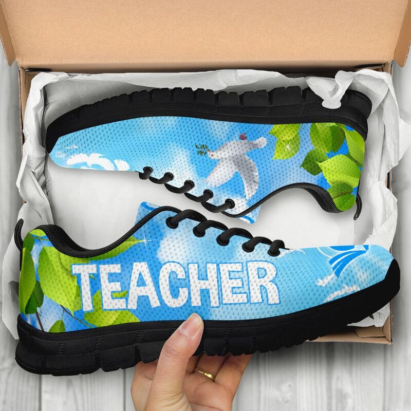 Teacher Love Peace Sneakers, Runni- Love Sneakers