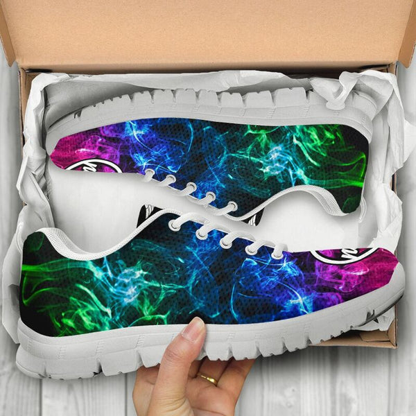 Nurse Smoke Colorful Shoes Sneakers, Running Shoes, Shoes For Women, Shoes For Men, Custom S- Love Sneakers