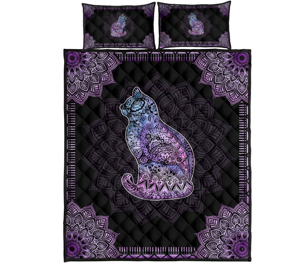 Cat Quilt Bed Set 78 - Love Quilt Bedding Set