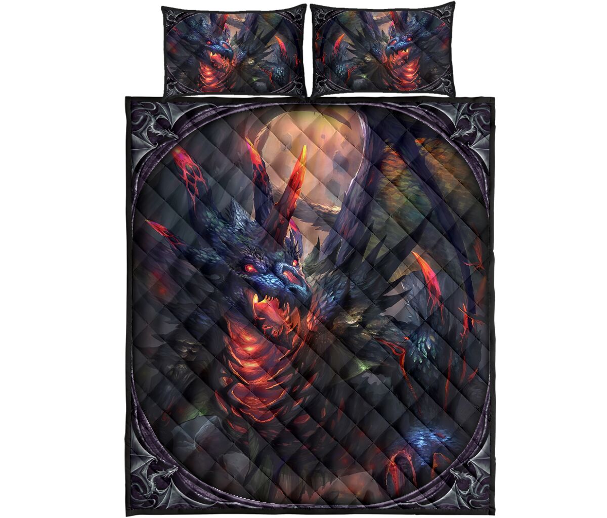 Dragon Quilt Bed Set  2- Love Quilt Bedding Set