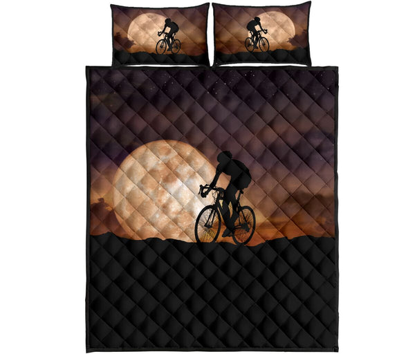 Cycling With Moon - Bed Set - Love Quilt Bedding Set