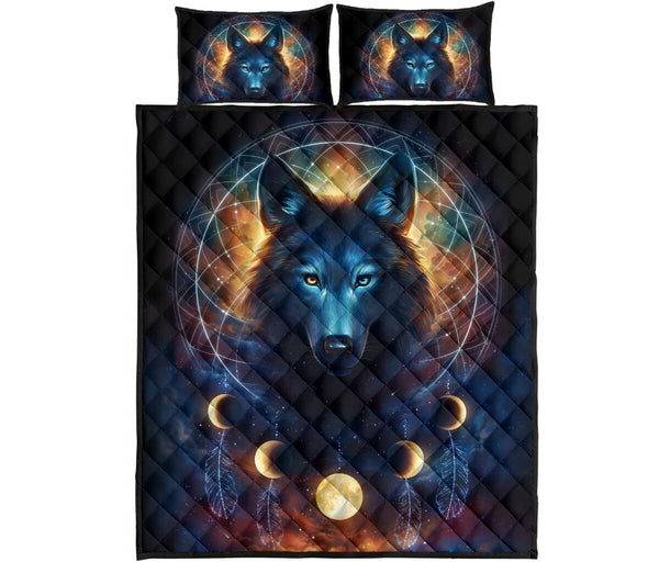 Wolf Quilt Bed Set 67 - Love Quilt Bedding Set