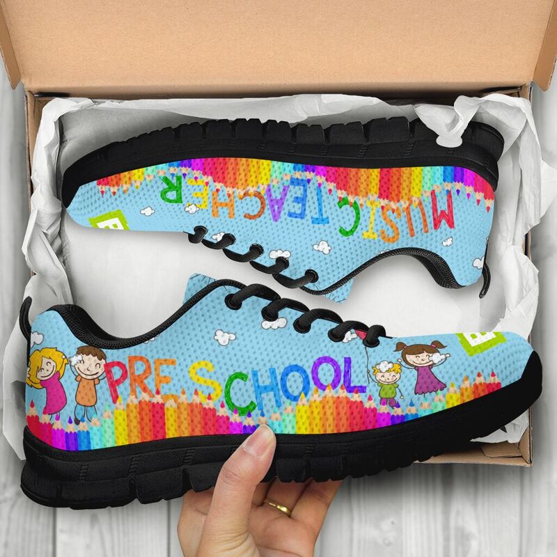 Preschool Music Teacher Abc Kd Sneakers, Running Shoes, Shoes For Women, Shoes For Men, Cust- Love Sneakers