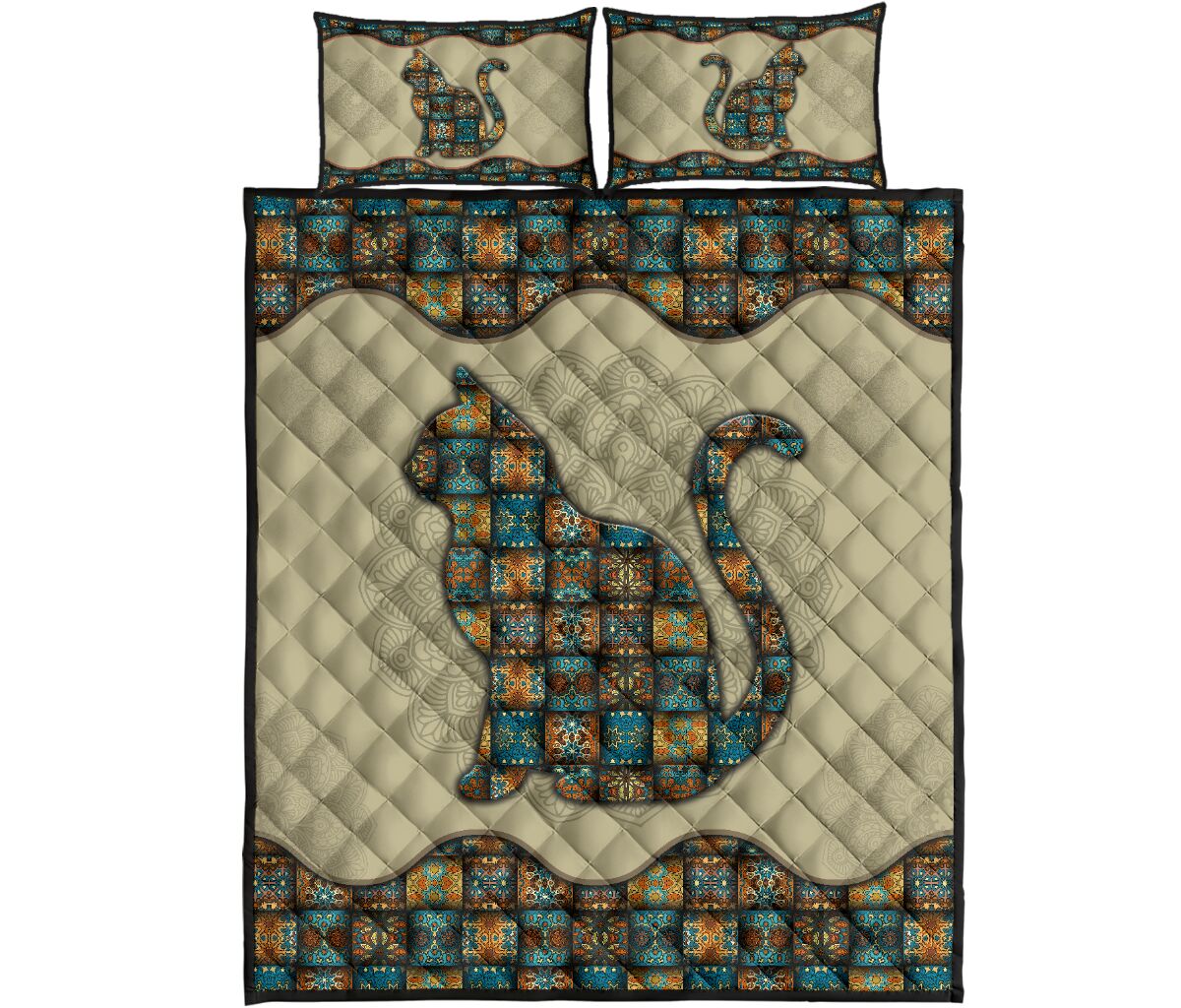 Quilt Bed Set - Mandala - Cat 21 - Love Quilt Bedding Set