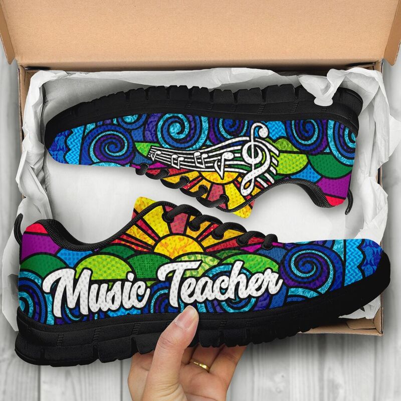 Music Teacher Sunpic Sneakers, Running Shoes, Shoes For Women, Shoes For Men, Custom Shoes,- Love Sneakers