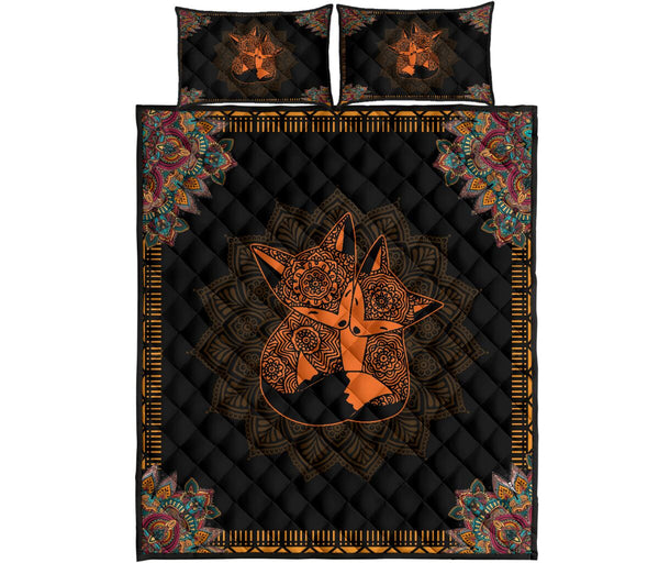 Fox Quilt Bed Set 36 - Love Quilt Bedding Set