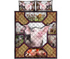 Pig Pattern Style Quilt Bed Set - Love Quilt Bedding Set