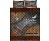 Turtle Sea Animal Leather Quilt Bed Set- Love Quilt Bedding Set