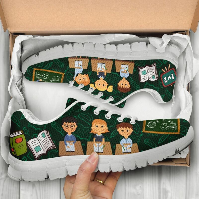 Teacher And Student Sneakers, Running Shoes, Shoes For Women, Shoes For Men, Custom Shoes, L- Love Sneakers