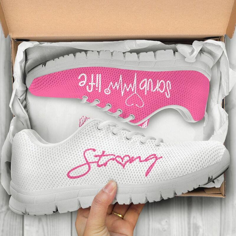Scrub Life Strong Pink Sneakers, Running Shoes, Shoes For Women, Shoes For Men, Custom Shoes- Love Sneakers