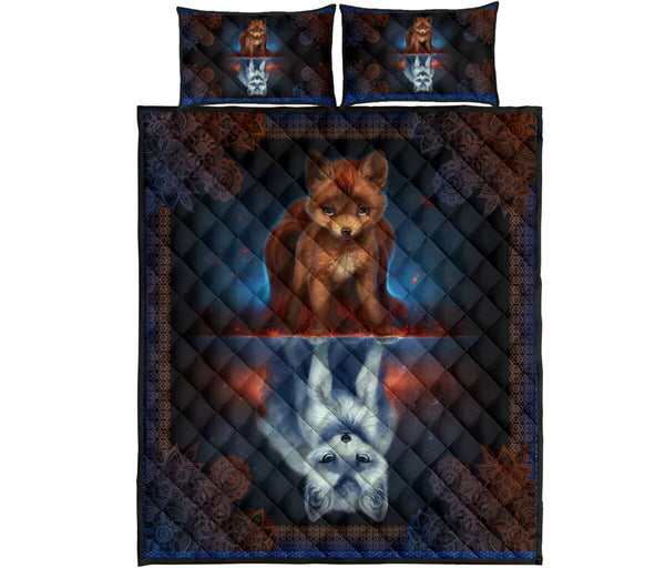 Fox Quilt Bed Set- Gift For Fox Lovers 13 - Love Quilt Bedding Set