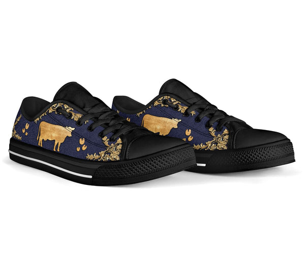 Cow Brass And Leather - Low Top Shoe - Love Love Top Shoes