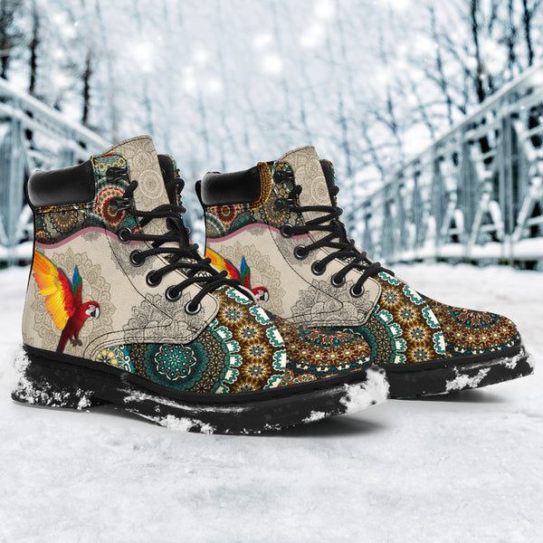 Bird - Vintage Mandala Asbook - Love All Season Boots