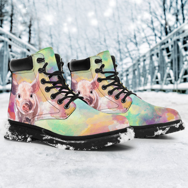 Pig Sky Watercolor Asboot - Love All Season Boots