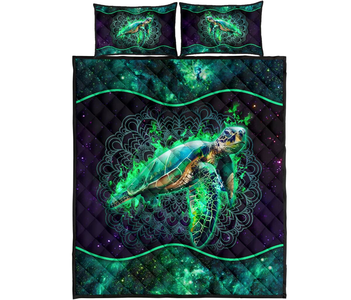 Quilt Bed Set - Turtle 68 - Love Quilt Bedding Set