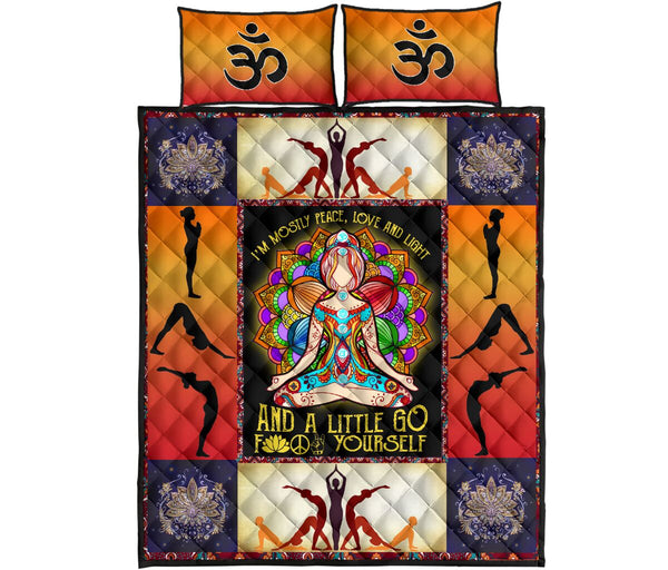 Hatha Yoga Mandala Color - Bed Set - Love Quilt Bedding Set