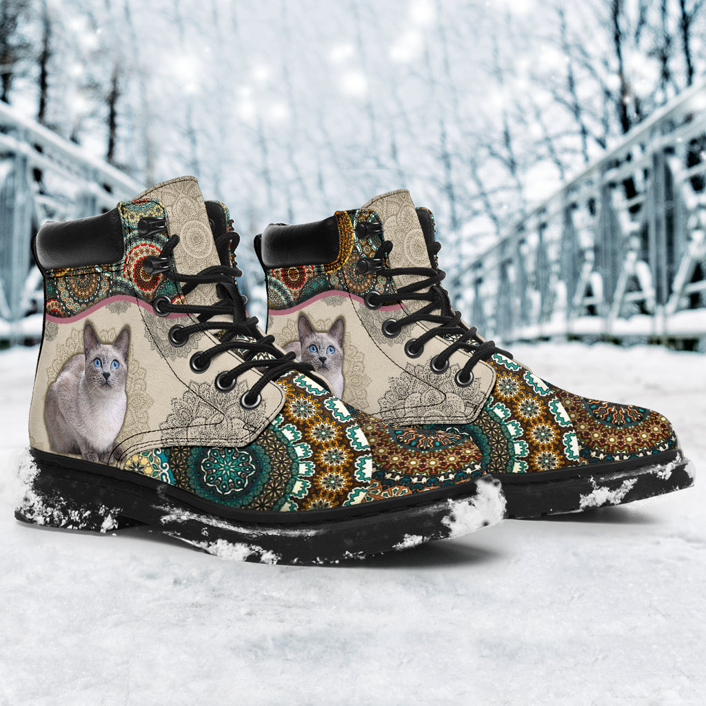 Blue Point Cat Vintage Mandala Asboot Sky Kd - Love All Season Boots