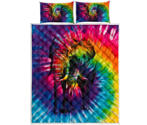 Elephant Tie Dye - Love Quilt Bedding Set