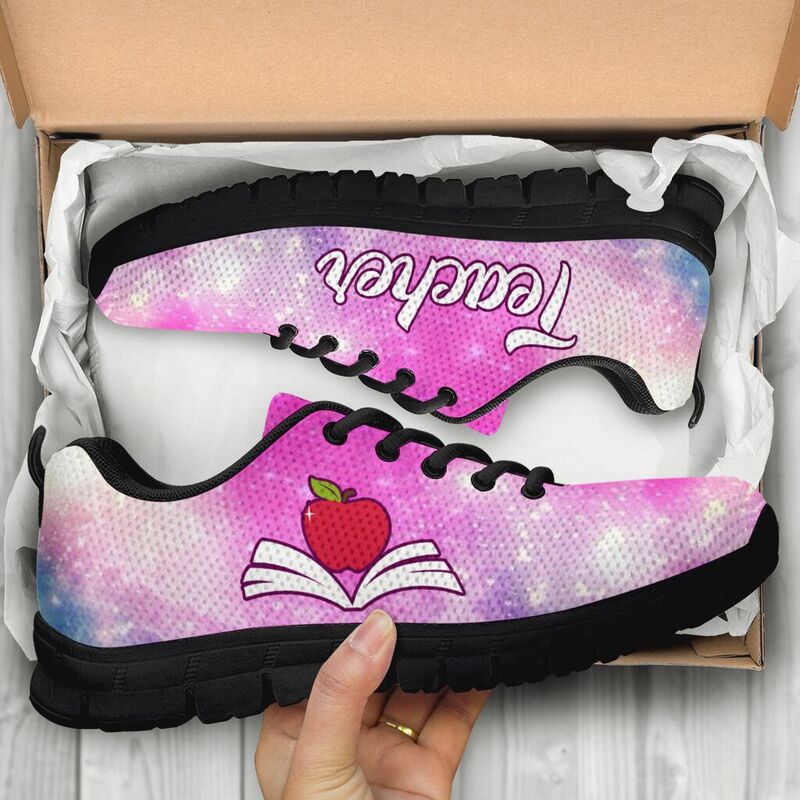 Teacher- Galaxy Bright Colors Kd Sneakers, Running Shoes, Shoes For Women, Shoes For Men, Cu- Love Sneakers