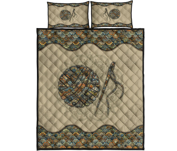 Quilt Bed Set - Mandala - Crochet 17 - Love Quilt Bedding Set