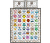 Owl Pattern Style Quilt Bed Set 9- Love Quilt Bedding Set