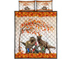 Dinosaurs Autumn Style Quilt Bed Set - Love Quilt Bedding Set