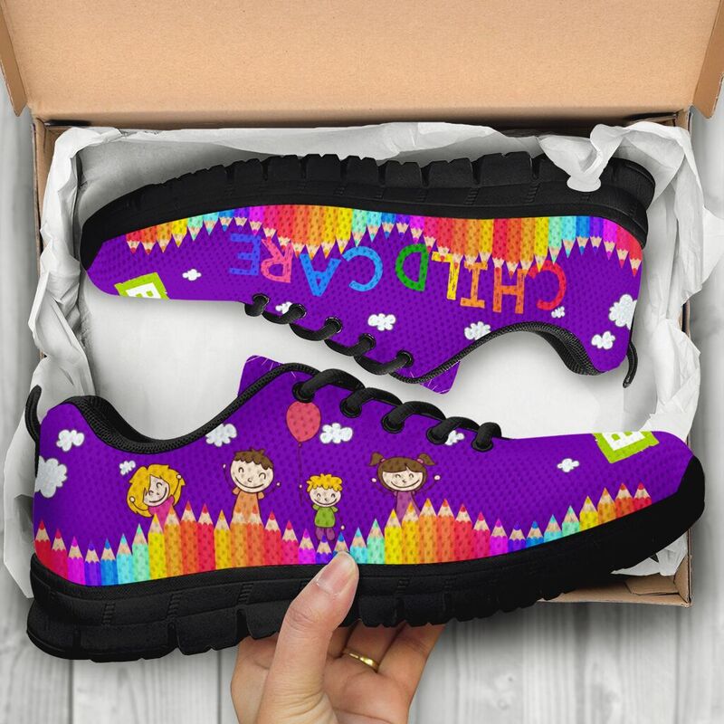 Child Care Abc Purple Shoes Sneakers, Running S- Love Sneakers