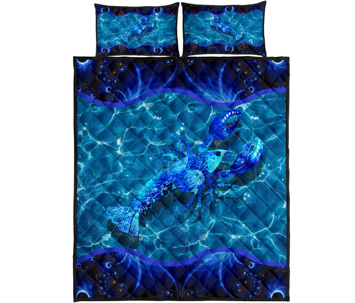 Lobster Sea Animal Quilt Bed Set - Love Quilt Bedding Set