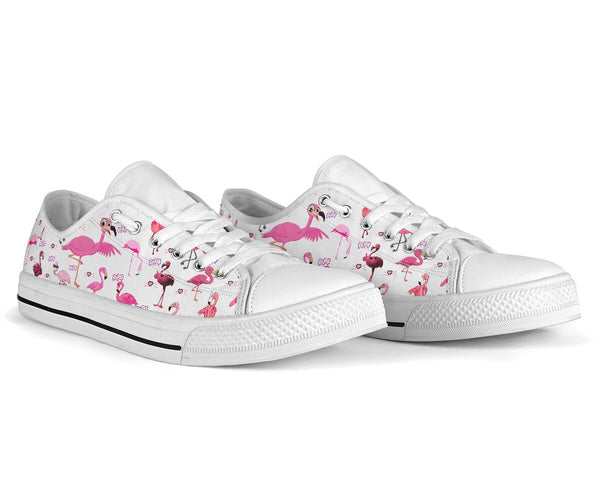 Flamingo White - Low Top Shoe - Love Love Top Shoes