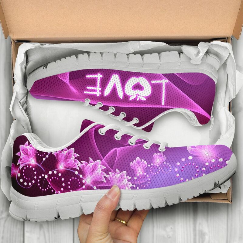 Teacher Love Flower Sneakers, Runni- Love Sneakers