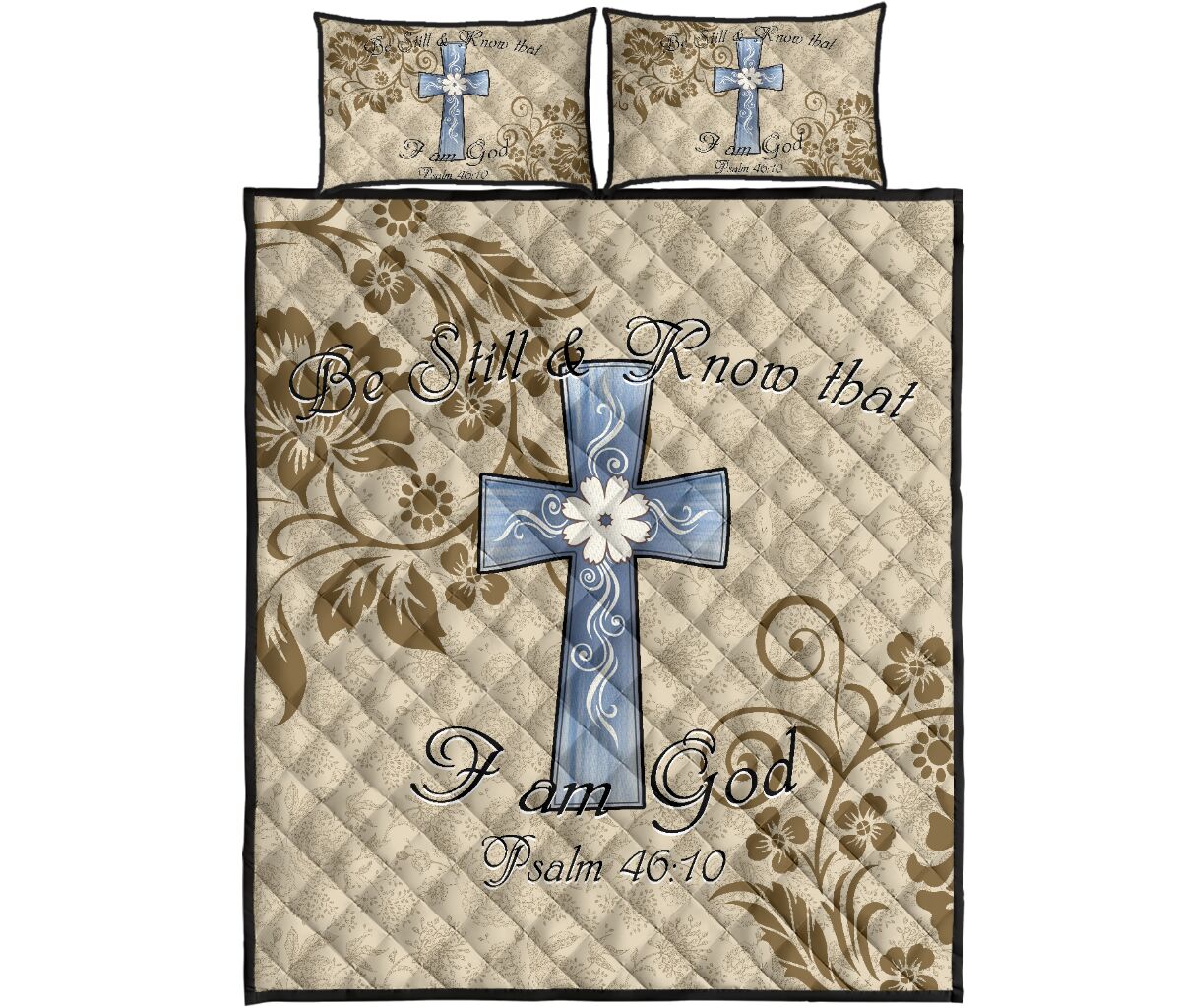 Cross Quilt Bed Set - Love Quilt Bedding Set