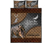 Dinosaur Animal Leather Quilt Bed Set 6- Love Quilt Bedding Set