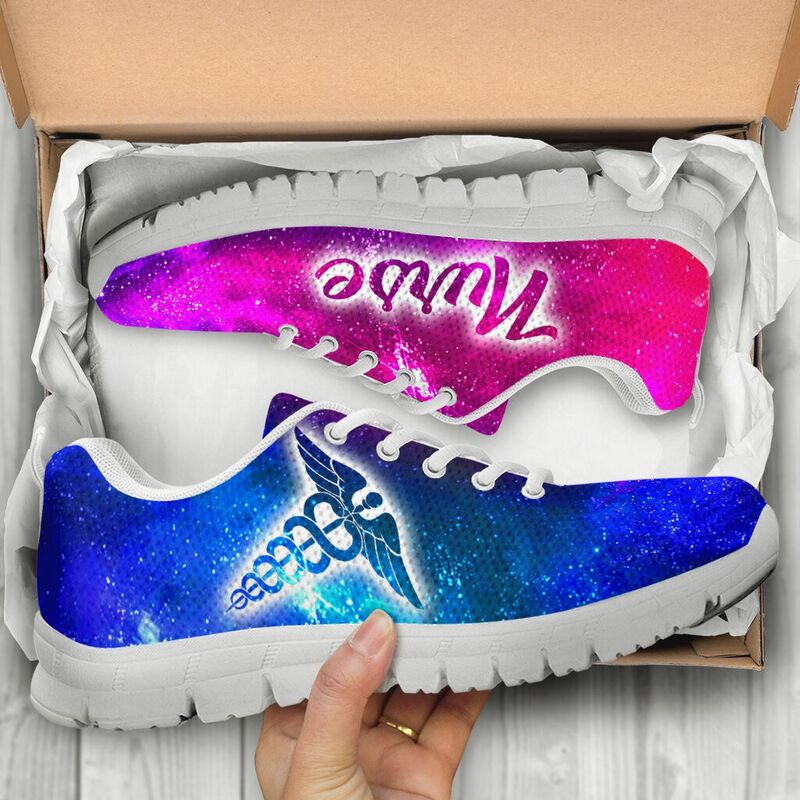 Nurse Galaxy2 Neon Kd Sneakers, Running Shoes, Shoes For Women, Shoes For Men, Custom Shoes,- Love Sneakers