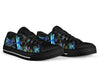 Dragonfly Black Gold Blue Flower - Low TopShoe - Love Love Top Shoes