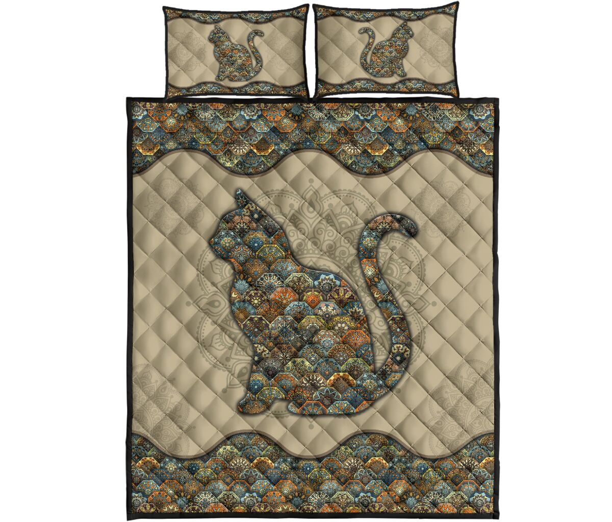 Quilt Bed Set - Mandala - Cat Lo - Love Quilt Bedding Set
